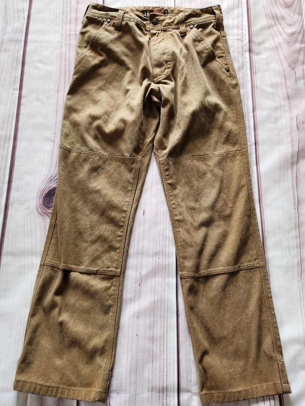 Smith & Rogue "Original Canvas Rogue Pant" Hemp Blend Tan | Men's Size 31x29 - Picture 3 of 13